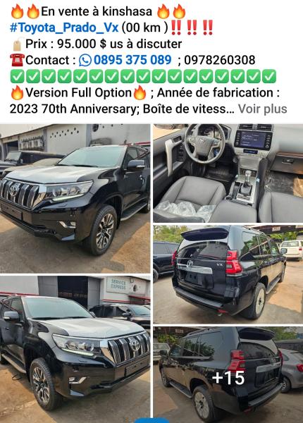 Voitures  vendre  kinshasa 